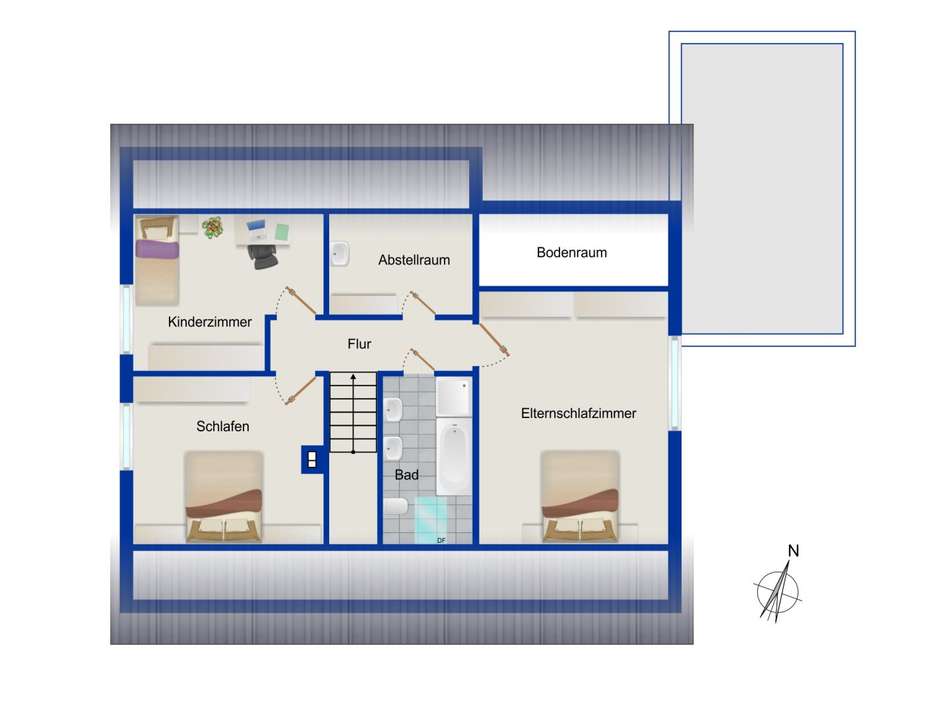 Grundriss Obergeschoss