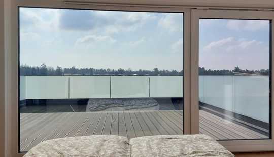 Bild von Modernes Ferientraumhaus am Bernsteinsee: Neubau-Doppelhaushälfte mit Luxusausstattung