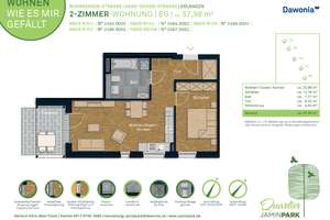 Terrassenwohnung mit Einbauküche im Jaminpark – Hans-Geiger-Str. 35a, 91052 Rathenau, Erlangen – Vorschaubild 9