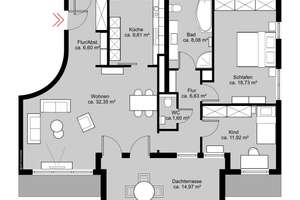Exklusive Staffelgeschosswohnung in Bremen Vahr – Die vollständige Adresse der Immobilie erhältst du vom Anbieter., 28329 Neue Vahr Südwest, Bremen – Vorschaubild 7