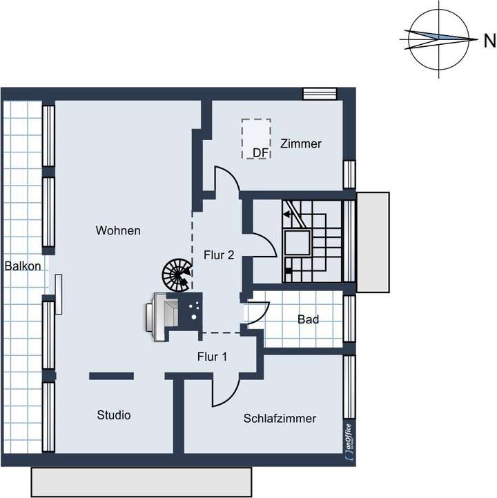 Obergeschoss Wohnfläche ca. 88