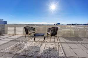 Alpenblick vom Bett aus - Dachterrasse -7.OG - 2,5 Zi-Whg., Homeoffice und EBK an U3 Obersendling – Die vollständige Adresse der Immobilie erhältst du vom Anbieter., 81379 Thalkirchen, München – Vorschaubild 12
