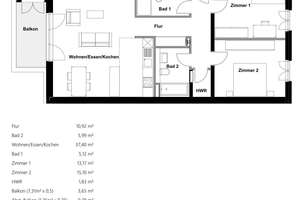 Gehobene 3-Zimmer-Wohnung in der Südstadt Heidelberg – Elsa-Brändström-Straße 10, 69126 Südstadt, Heidelberg – Vorschaubild 2