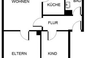 Schöne 3-Zimmer-Wohnung mit Balkon – An der Steinhalde 42, 44879 Dahlhausen, Bochum – Vorschaubild 5