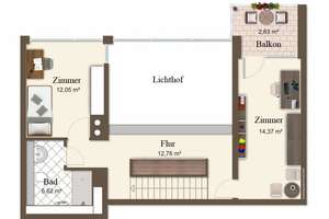 * exklusive und moderne Maisonette-Wohnung mit großer Terrasse und schönem Ausblick * – Die vollständige Adresse der Immobilie erhältst du vom Anbieter., 1067 Wilsdruffer Vorstadt/Seevorstadt-West, Dresden – Vorschaubild 4