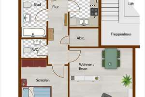 Frei! Lichtdurchflutete 2-Zimmer-Wohnung mit Gäste WC... – Clausstraße 47, 9126 Gablenz, Chemnitz – Vorschaubild 8