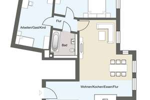 BLOSSOM – moderner, stadtnaher Neubau, 3-Zimmer-Wohnung mit Balkon – Die vollständige Adresse der Immobilie erhältst du vom Anbieter., 4317 Reudnitz-Thonberg, Leipzig – Vorschaubild 8