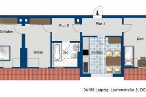 Schön hier zu wohnen. – Lewienstr. 8, 4158 Lindenthal, Leipzig – Vorschaubild 2