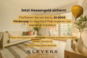 KLEYERS | Exklusive 4-Zi-Wohnung mit Dachterrasse – Stadtnah in grüner Oase – 60326 Gallus, Frankfurt am Main – Vorschaubild 8