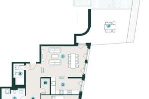 Penthouse mit 4,5 Zimmern mit Blick über Dresdens Altstadt – Schützenplatz 8, 1067 Wilsdruffer Vorstadt/Seevorstadt-West, Dresden – Vorschaubild 2
