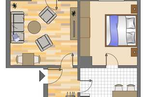 Schicke 2-Zimmer-Wohnung im Erdgeschoss mit Balkon in Hagen Vorhalle – Freiherr-vom-Stein-Straße 20, 58089 Vorhalle, Hagen – Vorschaubild 4