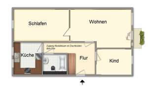 Gemütlich im Dachgeschoss mit Balkon und Dachschrägen wohnen – Bergstraße 69, 9113 Schloßchemnitz, Chemnitz – Vorschaubild 14