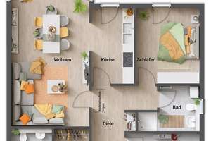 Der Bungalow für die kleine Familie – Übersichtlich und variabel – Die vollständige Adresse der Immobilie erhältst du vom Anbieter., 74858 Aglasterhausen – Vorschaubild 8