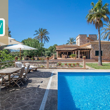 Mediterranes Landhaus nahe Ses Salines mit großem Pool und viel Charme