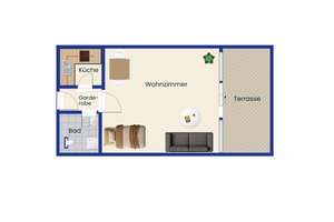 Erbpacht: Möbliertes 1-Zimmer Apartment mit Terrasse in begehrter Lage von Regensburg – Die vollständige Adresse der Immobilie erhältst du vom Anbieter., 93049 Westenviertel, Regensburg – Vorschaubild 10