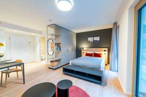 Topmodernes und vollmöbliertes Studioapartment im Neubau-Erstbezug – Lenore-Volz-Straße 11, 70372 Veielbrunnen, Stuttgart – Vorschaubild 2