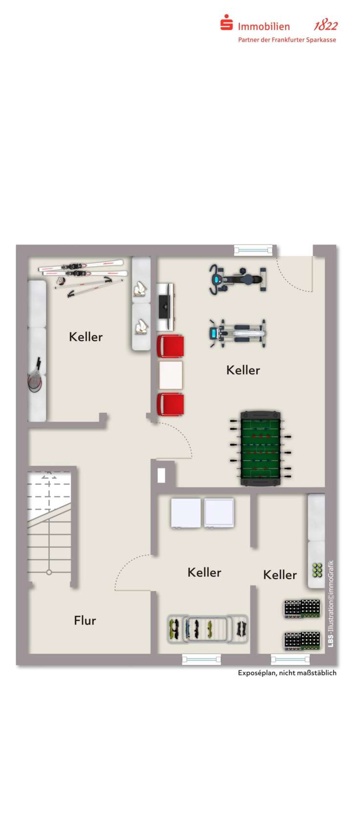 Grundriss 1. Untergeschoss
