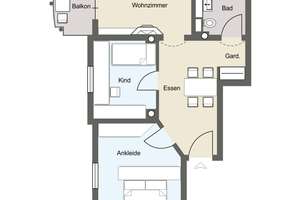 Attraktive Wohnung mit Balkon in Dresden-Cotta – Die vollständige Adresse der Immobilie erhältst du vom Anbieter., 1157 Cotta (Stadtteil), Dresden – Vorschaubild 4