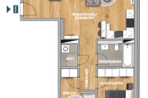 * Penthouse im SÜDEN * NEUBAU * 3 Zimmer * frei *  2x Terrasse * Fußbodenheizung * – Kurt-Eisner-Str. 85-89, 4275 Südvorstadt, Leipzig – Vorschaubild 10