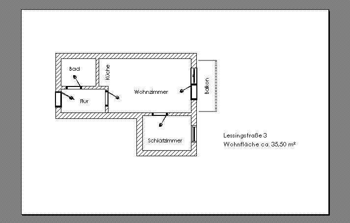 Grundriss 2Raum