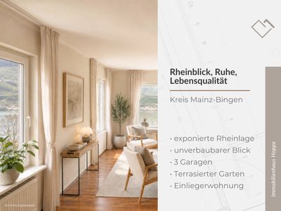 ☀️ Wohnjuwel in exponierter Rheinlage | Zweifamilienhaus