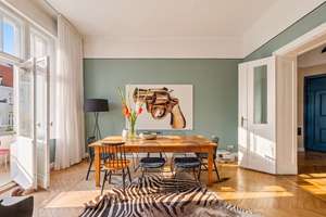 Kudamm-Seitenstraße: Traumhafter Altbau mit Originaldetails, Balkon & Südwest-Ausrichtung – Die vollständige Adresse der Immobilie erhältst du vom Anbieter., 10707 Charlottenburg, Berlin – Vorschaubild 9