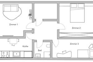 Münster Kreuzviertel - Moderne Dachgeschosswohnung auch WG geeignet  – Marientalstraße 83, 48149 Kreuz, Münster – Vorschaubild 8