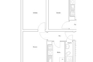 Kriemhildstr. 9, 2 L - Schöne 2-Zimmer Wohnung mit Tageslichtbad – Kriemhildstr. 9, 38106 Nordstadt, Braunschweig – Vorschaubild 2