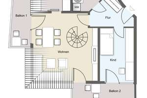 Helle Maisonette-Wohnung mit zwei Balkonen in gepflegter Wohnlage – Die vollständige Adresse der Immobilie erhältst du vom Anbieter., 1239 Leubnitz-Neuostra, Dresden – Vorschaubild 4