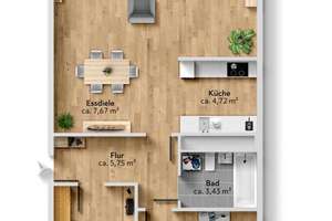Erstbezug nach Sanierung! -  3-Raum-Wohnung zum Wohlfühlen – Wenzel-Verner-Straße 21, 9120 Helbersdorf, Chemnitz – Vorschaubild 13