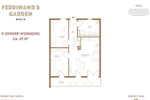 Wunderschöne 3-Zimmer-Wohnung mit offenem Küchenbereich im Neubauquartier "Ferdinands Garden" – Schleizer Straße 80, 13055 Alt-Hohenschönhausen, Berlin – Vorschaubild 9