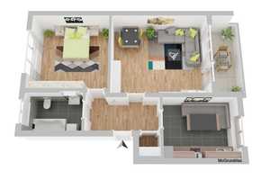 **WBS** Gemütliche 2-Zimmer-Wohnung im Loxbaum! – Loxbaumstr. 34, 58097 Hagen – Vorschaubild 1