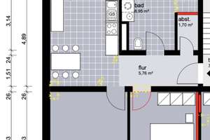 Erst 2021 kernsanierte 2-Zi Wohnung mit Balkon & Fahrstuhl im 4.OG zu vermieten! KFZ SP im Innenhof! – Die vollständige Adresse der Immobilie erhältst du vom Anbieter., 24143 Gaarden-Ost, Kiel – Vorschaubild 2