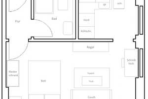 Nahe Tempelhofer Feld mit heller möblierter Single-Wohnung im gepfl. Altbau - Vertrag bis Dez. 2027 – Warthestr. 0, 12051 Berlin – Vorschaubild 10