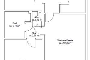 Freiwerdende 3-Zimmer Etagenwohnung mit Loggia und Einzelgarage – Die vollständige Adresse der Immobilie erhältst du vom Anbieter., 47239 Rumeln-Kaldenhausen, Duisburg – Vorschaubild 2