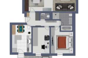 *Erbbaurecht* Provisionsfreie  und  vermietete 3-Zimmer-Wohnung mit Garten  und  TG-Stellplatz – 50765 Volkhoven/Weiler, Köln – Vorschaubild 17