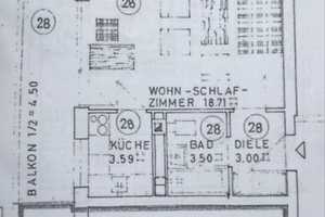 Schöne renovierte 1-Zimmer Wohnung mit Loggia und EBK  – Königswieser Straße 1, 81475 München – Vorschaubild 11