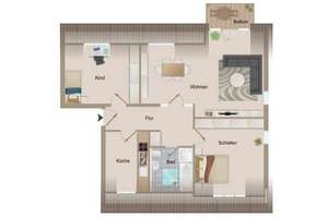Bezugsfreie 3-Zimmer-Dachgeschosswohnung mit Westbalkon, EBK und Tiefgaragenstellplatz – Die vollständige Adresse der Immobilie erhältst du vom Anbieter., 1217 Kleinpestitz/Mockritz, Dresden – Vorschaubild 16