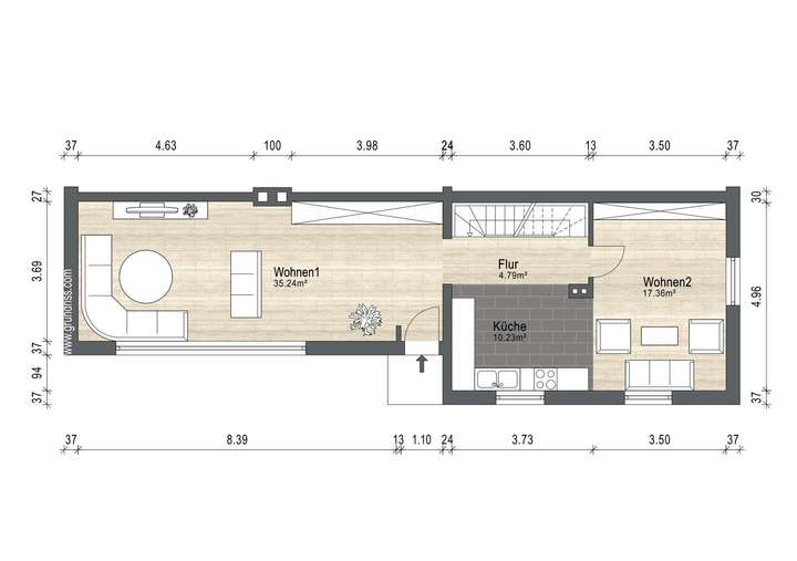 Grundriss Erdgeschoss