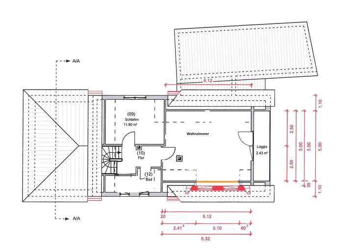 Grundriss Dachgeschoss