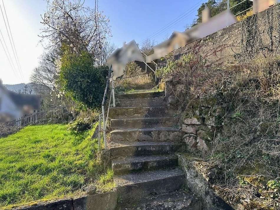 Treppe zum Haus