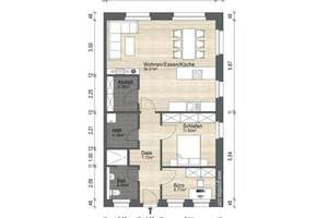 Neubau-Doppelhaushälfte in Leck – KfW-55 mit Ausbaureserve, Fernwärme & Carport – Die vollständige Adresse der Immobilie erhältst du vom Anbieter., 25917 Stadum – Vorschaubild 3