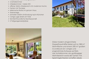 STILVOLLE DOPPELHAUSHÄLFTE IN OBERHACHING WOHNEN AUF ZEIT IN FAMILIENFREUNDLICHER BESTLAGE – Die vollständige Adresse der Immobilie erhältst du vom Anbieter., 82041 Oberhaching – Vorschaubild 2