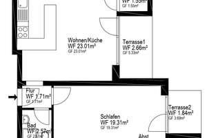 Attraktive Gelegenheit: bezugsfreie 2-Zimmerwohnung mit Terrasse zu verkaufen! – Die vollständige Adresse der Immobilie erhältst du vom Anbieter., 53119 Tannenbusch, Bonn – Vorschaubild 10