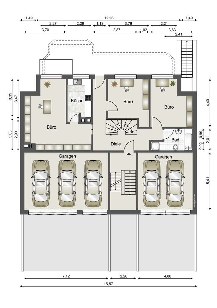 Grundriss Gartengeschoss