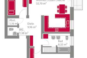 Gemütlich helle 3-Zimmer-Wohnung mit Balkon! – Stielerstraße 11, 74076 Heilbronn, Heilbronn – Vorschaubild 7