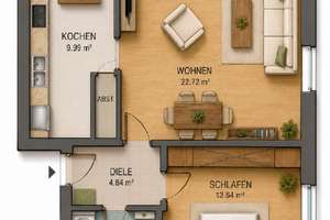 Reserviert - Schicke 2-Zi.-Whg. mit Terrasse u. TG-Stellpl. - Keine Käuferprovision! – Die vollständige Adresse der Immobilie erhältst du vom Anbieter., 85276 Pfaffenhofen an der Ilm – Vorschaubild 3