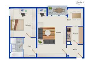Helle 2-Zimmer-Wohnung mit großem Balkon zum ruhigen Innenhof in München-Ludwigsvorstadt – Die vollständige Adresse der Immobilie erhältst du vom Anbieter., 80336 Sankt Paul, München – Vorschaubild 14