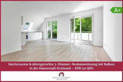 Barrierearme & Altersgerechte 3-Zimmer-Neubauwohnung mit Balkon KFW 40 QNG