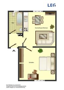 WOW, das Bad ist neu!!, schön geschnittene 2-Zimmer-Wohnung in der City im Angebot!!